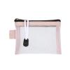 15pcs Small Cosmetic Bag Mini Transparent Mesh ID Card Holder Bank Card Zipper Coin Pocket Travel File Bag Storage Organizer(Pink) view 1