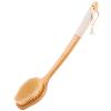 Bamboo Back Scrubber for Shower with Curved Long Handle - Stiff Natural Boar Bristles for Men and Women, Deep Cleansing and Exfoliating, Anti-Slip Grip for Wet or Dry Brushing view 1