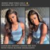 Honey Blonde Highlights Body Wave 3 Bundles with 2x6 HD Lace Closure Human Hair Ombre Balayage 1b/27 Color, Sew In Weave 12A Brazilian Virgin Remy Hair 18 20 22+16 Inch view 2