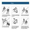 HQ9 Replacement Blade FitCompatible For PhilipsShaver Speed XL Series HQ9,for HQ9070 HQ9080 HQ8240/8260 PT920 8140XL 8150XL 8160XL 8170XL view 3