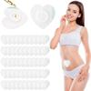 Disposable Castor Oil Patches for Belly Button - 50Pcs Breathable Anti Leakage Pads, Abdomen & Joint Relief, Organic Cotton No-Wash(White,Heart Shape) view 1