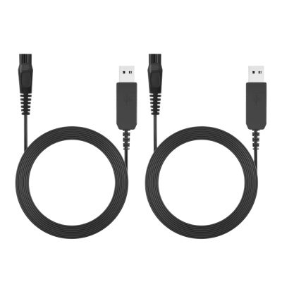 15V USB Charger Cablecompatible For PhilipsHQ8505 QP6510 QP6520 QP6530 QP6550 MG5750 Electric Shaver(2pcs)