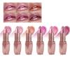 6 Pcs Metallic Glitter Lipstick for Women, Long Lasting Shimmer Lipstick Set, Nude Pink, Dark Rose, High Pigment, Long Lasting, Hydrating, Non-Stick, Non-Feather, Lip Stick Kit for Women & Girls view 1