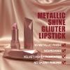 6 Pcs Metallic Glitter Lipstick for Women, Long Lasting Shimmer Lipstick Set, Nude Pink, Dark Rose, High Pigment, Long Lasting, Hydrating, Non-Stick, Non-Feather, Lip Stick Kit for Women & Girls view 4