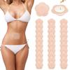Disposable Castor Oil Patches for Belly Button - 50Pcs Breathable Anti Leakage Pads, Abdomen & Joint Relief, Organic Cotton No-Wash (Beige) view 1
