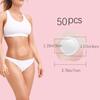 Disposable Castor Oil Patches for Belly Button - 50Pcs Breathable Anti Leakage Pads, Abdomen & Joint Relief, Organic Cotton No-Wash (Beige) view 2