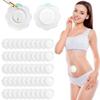 50Pcs Castor Oil Patches flower Shape Self-Adhesive Castor Oil Belly Button Patch White view 1