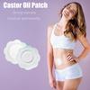 50Pcs Castor Oil Patches flower Shape Self-Adhesive Castor Oil Belly Button Patch White view 3