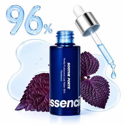 Essenciel Soothe Forte Calming Serum 96% Perilla Frutescens Leaf Water + 1% Panthenol Soothing & Redness Relief Serum for Sensitive Skin Korean Skincare Hydration (50ml / 1.69 fl oz