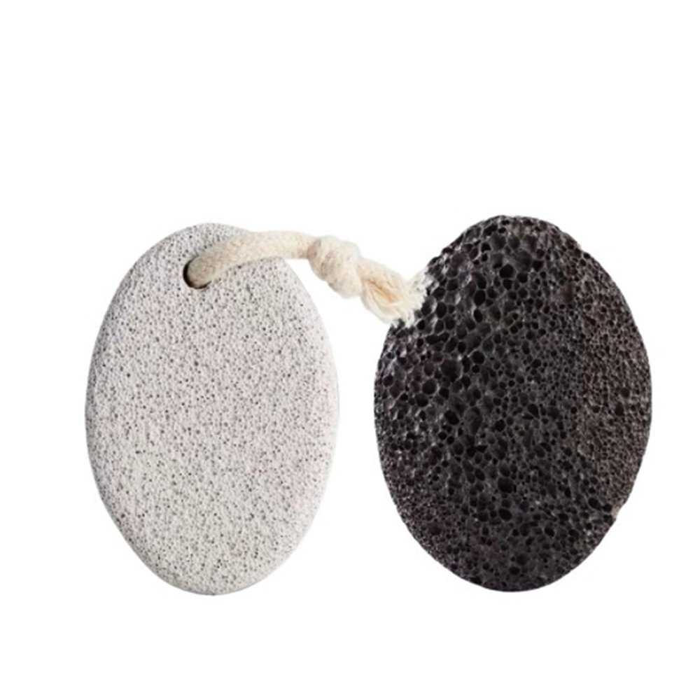 2 PCS Callus Remover for Feet and Hands - Hard Skin Scrubber Pumice Tool for Smooth Heels and Palms(Black White)