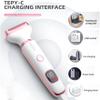 Electric Razors for Women, 5-in-1 Rechargeable Body Shaver with LED Display, Highly Efficient & Smooth Facial and Body Hair Remover Bikini Trimmer for Women view 4