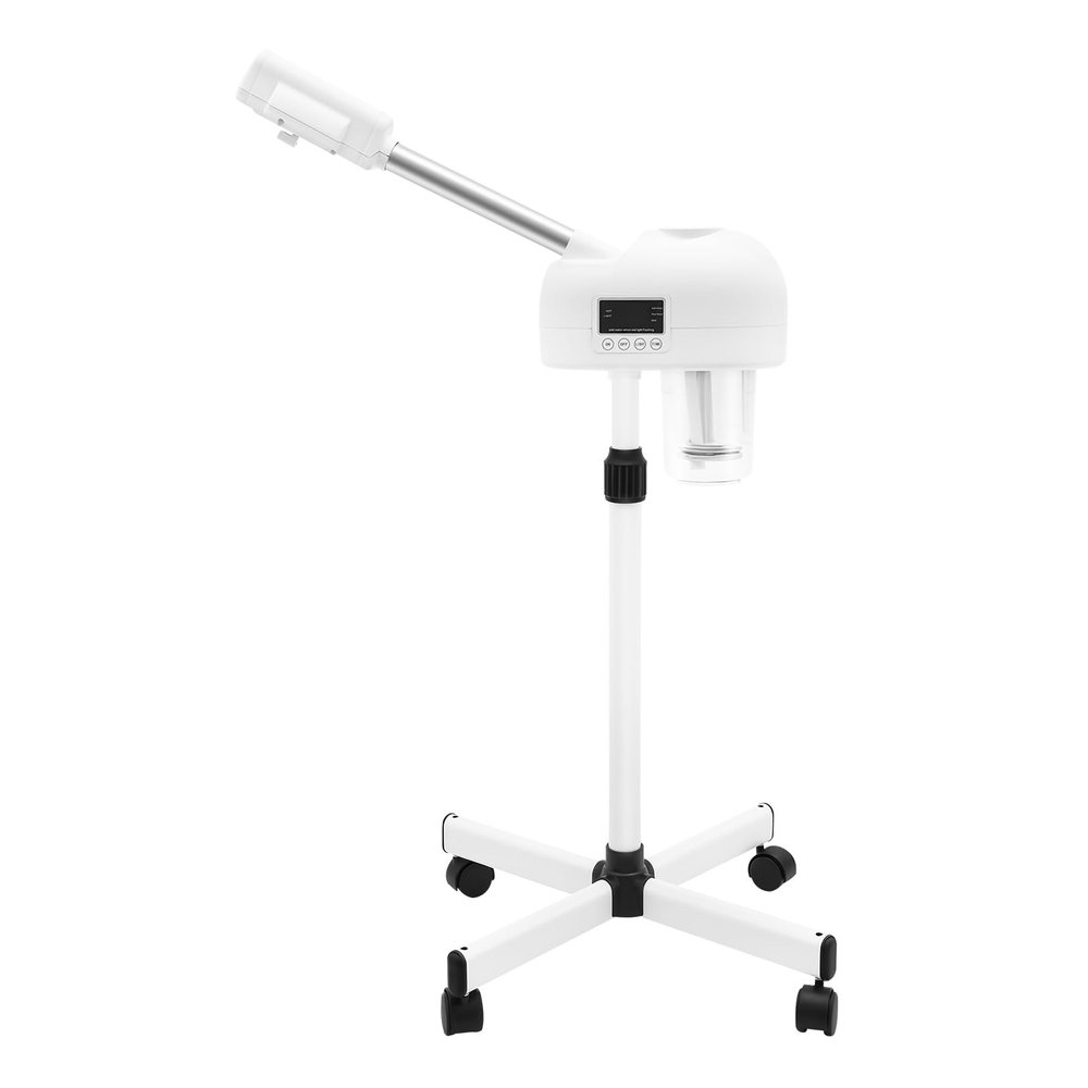 LIAUHO Professional Facial Steamer, Standing Facial Steamer On Wheels with 360 Rotation, Height Adjustable and LCD Display, for Home, Beauty Salon, Spa