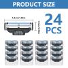 Men's Razor Blades, 24PCS Precision Shaving Blades with Dual Lubrication, Compatible with Mach3 Razors, Close Shave, Men's Universal Manual Razor Blades Refill view 3