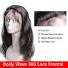 360 Lace Frontal 360 HD Transparent Full Lace 12A Unprocessed Brazilian Remy Human Hair Body Wave Frontal Bleachable Knots 360 Closure Natural Color (12 Inch) view 2