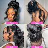 360 Lace Frontal 360 HD Transparent Full Lace 12A Unprocessed Brazilian Remy Human Hair Body Wave Frontal Bleachable Knots 360 Closure Natural Color (12 Inch) view 4