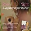 anillO Rosy Night Repair Shampoo & Ampoule Treatment with Brush Set - Nourishing & Strengthening Korean Hair Care with Rose Water, Rosehip & Ceramides - Silicone & Sulfate Free (2EA, 1.85 fl oz) view 3