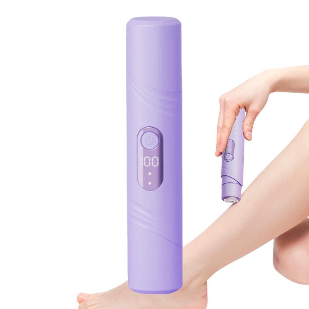 2-in-1 Womens Electric Razor - Wet and Dry Shaving Trimmer with LCD Digital Display, USB Rechargeable Waterproof Double-Head Shaver for Bikini Line, Underarm, Leg, and Facial Hair Removal