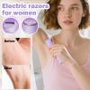 2-in-1 Womens Electric Razor - Wet and Dry Shaving Trimmer with LCD Digital Display, USB Rechargeable Waterproof Double-Head Shaver for Bikini Line, Underarm, Leg, and Facial Hair Removal view 2