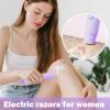 2-in-1 Womens Electric Razor - Wet and Dry Shaving Trimmer with LCD Digital Display, USB Rechargeable Waterproof Double-Head Shaver for Bikini Line, Underarm, Leg, and Facial Hair Removal view 3