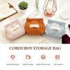 ANYSENT Corduroy Makeup Bag,2025 New Mini Elastic Hair Tie Organizer,Portable Small Pouches Travel Storage Bags Toiletry Purse,Case Accessories for Coin Lipstick (Green) view 2