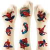 20Sheets Spider Man Temporary Tattoos Birthday Themed Party Supplies Decoration Favors Cartoon Superhero Sticker for Kids Boys Home Activity Class Prizes Carnival Christmas Rewards (Spider Man) view 1