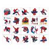 20Sheets Spider Man Temporary Tattoos Birthday Themed Party Supplies Decoration Favors Cartoon Superhero Sticker for Kids Boys Home Activity Class Prizes Carnival Christmas Rewards (Spider Man) view 2