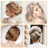 18 Pieces Bridal Hair Accessories Wedding Pearls Hair Pins U Shaped Pearl Clips for Bride Bridesmaid Women Girls (Silver) view 3