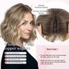MORICHY Hair Toppers for Women With Thinning Hair 10 Inch, 360 3D Synthetic Lightweight & Breathable Short Wavy With 6.5"x6.5" Base, Quick Styling for Daily Wear view 3