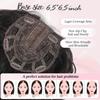 MORICHY Hair Toppers for Women With Thinning Hair 10 Inch, 360 3D Synthetic Lightweight & Breathable Short Wavy With 6.5"x6.5" Base, Quick Styling for Daily Wear view 4