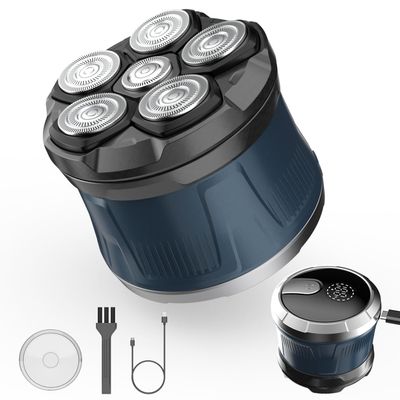 Electric Head Shaver for Bald Men, 6D Flexible Head Shavers, Magnetic Detachable Blade, Bald Razor, Wet & Dry Waterproof Skull Shaver, Cordless USB-C Rechargeable Electric Razor for Men