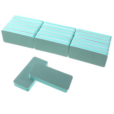 20 Pack Nail Buffer Block and Shine Kit, Mini Nail Buffers Smoother Mini Buffer Block Nails File Professional Manicure File Blocks for Polishing Smooth and Shiny Natural Nails (Green, Large)