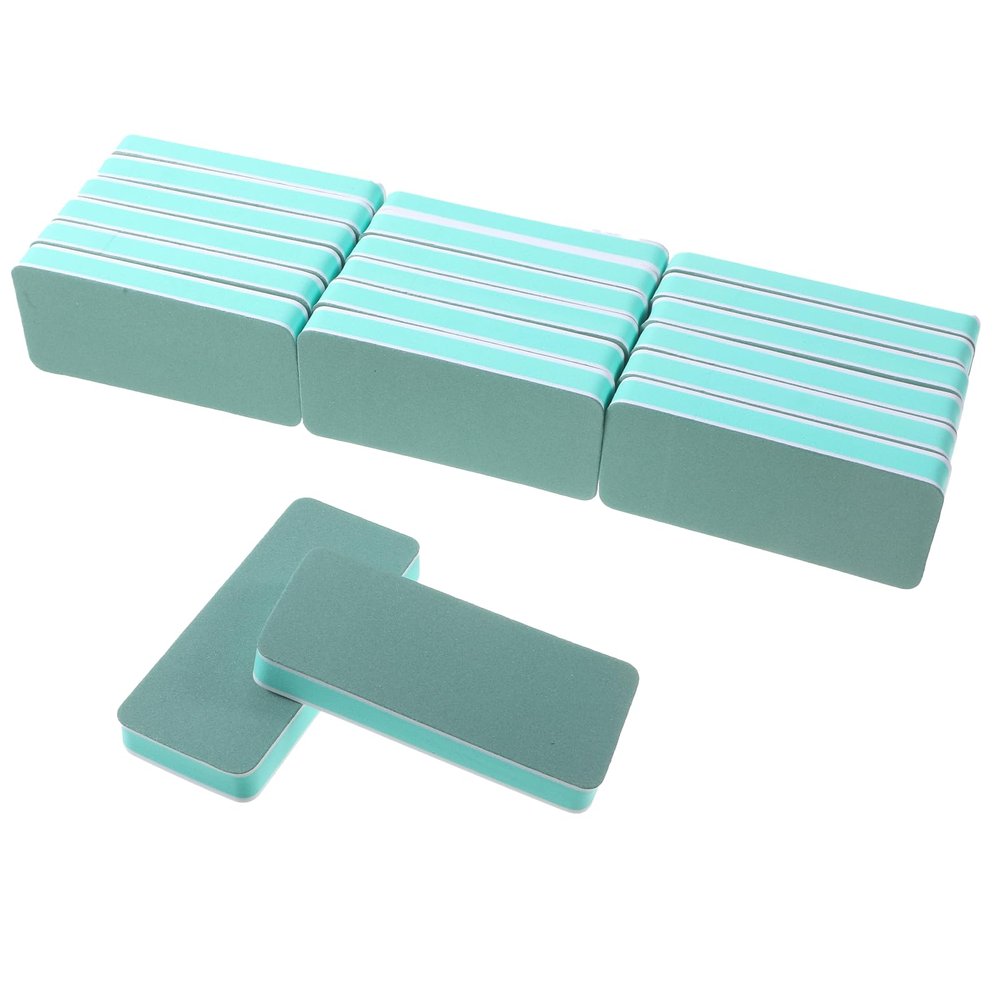 20 Pack Nail Buffer Block and Shine Kit, Mini Nail Buffers Smoother Mini Buffer Block Nails File Professional Manicure File Blocks for Polishing Smooth and Shiny Natural Nails (Green, Large)