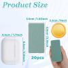 20 Pack Nail Buffer Block and Shine Kit, Mini Nail Buffers Smoother Mini Buffer Block Nails File Professional Manicure File Blocks for Polishing Smooth and Shiny Natural Nails (Green, Large) view 2