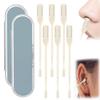 AprYew 2-in-1 Nasal Hair Cutter, Nose Hair Trimmer for Men Women, 360 Rotating Portable Manual Nose Hair Remover Tool with Ear Picker, Double Sided Noses Hairs Knife Travel Essentials (Beige, 6PC) view 1