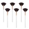 6 Pieces Fan Brushes Facial Brushes Face Mask Brush Applicator Slim Soft Fan Mask Brush Esthetician Supplies for Mud Cream Peel Makeup view 1