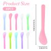 10 PCS 5inch Makeup Scoops, 10 Color Plastic Beauty Spoon Face Mask Plastic Spoon Reusable Cosmetic Dig Scoop Spatula Mask Tip, Masks Mixing Spoons Reusable FacialSkin Care Tools for DIY Facemask view 2