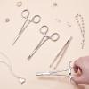 Mysora 4 Pcs Piercing Ball Grabber Tool 3mm Piercing Barbell Clamps Tool for Changing Jewelry Stainless Steel Forceps Locking Tweezers Clamps Kit for Nose Ear Lip Tongue Ball Screw Removal (Extended) view 4