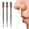 AprYew 2-in-1 Nasal Hair Cutter, Nose Hair Trimmer for Men Women, 360 Rotating Portable Manual Nose Hair Remover Tool with Ear Picker, Double Sided Noses Hairs Knife Travel Essentials (Coffee, 3PC) view 1