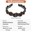 WUODHTW Wide Braided Headbands Hair Piece Women Synthetic Hair Hoops Head Bands Handmade Braid Hairband Accessories Headwrap view 4