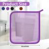 5 Pcs Exfoliating Washcloth, Multicolor Nylon Washcloths for Showering Double Sides Exfoliate Shower Rag Wash Cloths Portable Body Exfoliating Washcloth for Men Women Home Travel Shower view 2