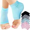 Heel Pain Relief Silicone Gel Heel Socks Foot Protector Anti Crack Heel Socks Heel Protector Socks Silicon Toe Free Heel Pain Relief Socks for Men and Women view 1