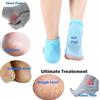 Heel Pain Relief Silicone Gel Heel Socks Foot Protector Anti Crack Heel Socks Heel Protector Socks Silicon Toe Free Heel Pain Relief Socks for Men and Women view 4