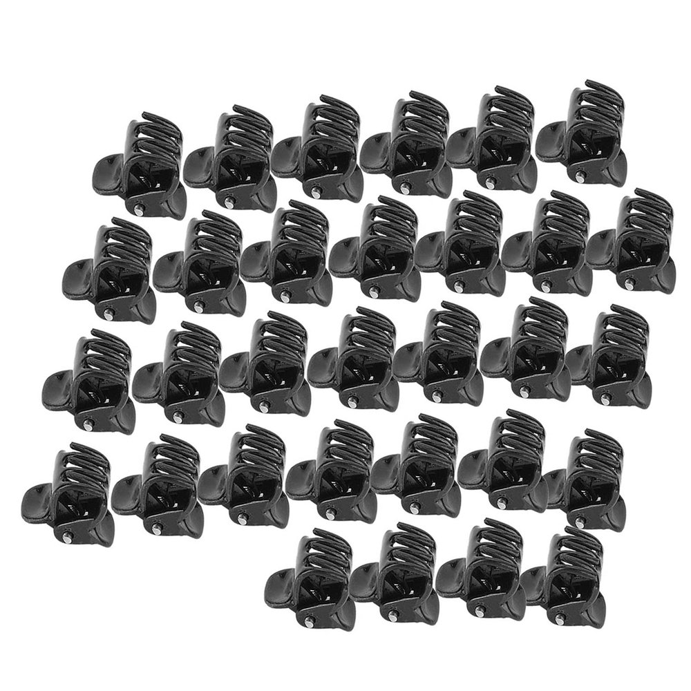 100PCS Black Plastic Mini Hair Clips for Women and Girls, Small Hair Styling Clips, Hair Accessories for Daily Use