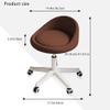 Adjustable Swivel Rolling Stool with Wheels, PU Leather Drafting Chair, Round Seat for Salon, Spa, Tattoo Studio, Office & Home Use - Pink, Single Unit view 2