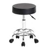 Adjustable 13" Swivel Rolling Stool with Footrest & Casters - Hydraulic Round Chair for Spa, Salon, Beauty, Hairdressing, Manicure, Tattoo Use (White) view 1