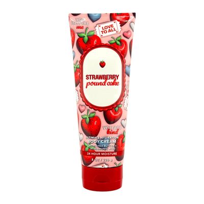Bath and Body Strawberry Pound Cake Ultimate Hydration Body Cream | 8 OZ
