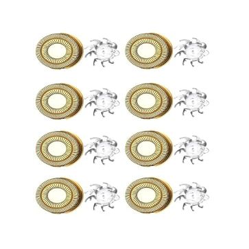 Razor Replacement Head Blade, Skull Compatible, Razor Pitbull Gold PRO Brush Pitbull Razor Blade(8 PCS G)