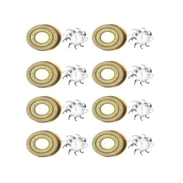 Razor Replacement Head Blade, Skull Compatible, Razor Pitbull Gold PRO Brush Pitbull Razor Blade(8 PCS G)