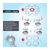 Razor Replacement Head Blade, Skull Compatible, Razor Pitbull Gold PRO Brush Pitbull Razor Blade(8 PCS G) view 3