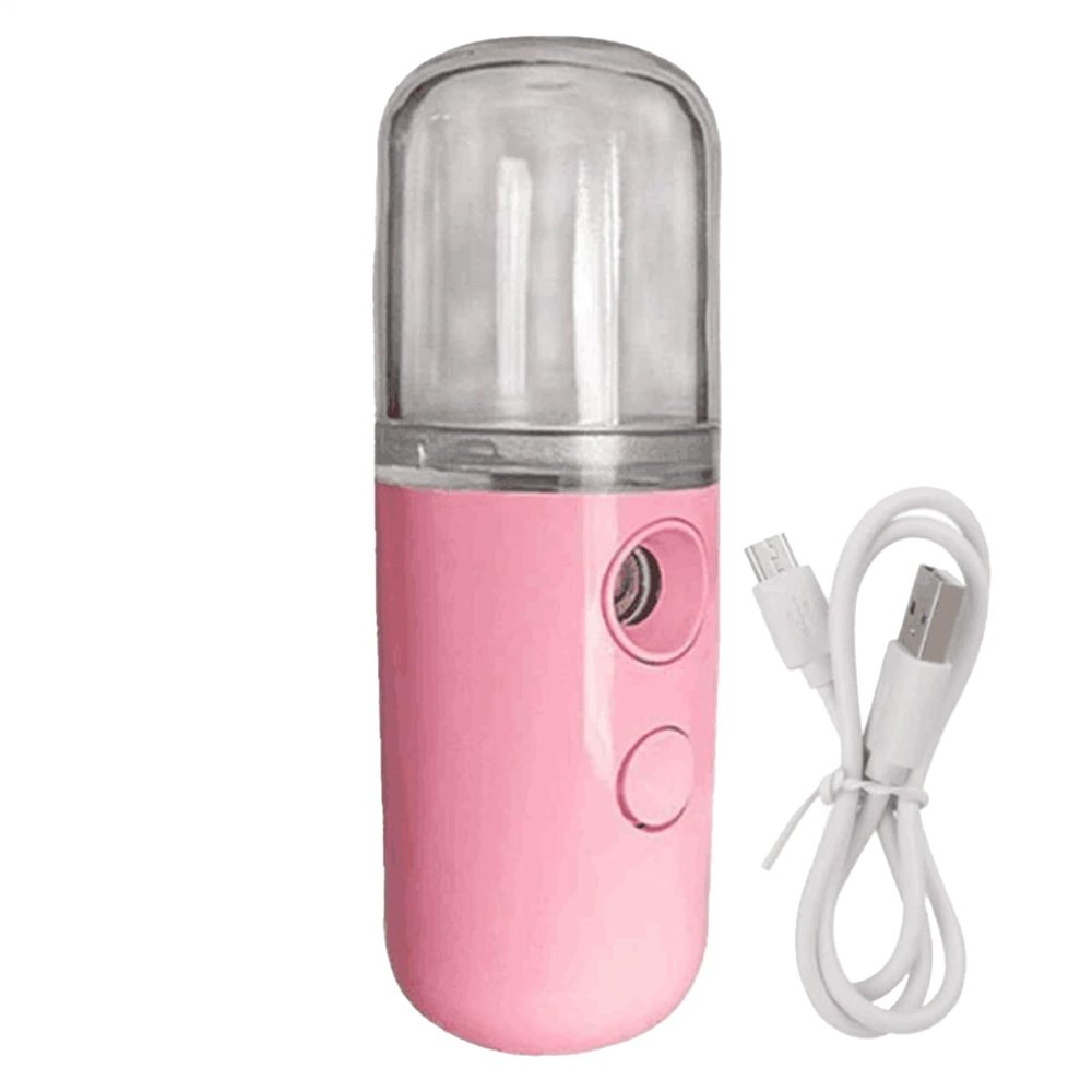 Nano Facial Steamer with 30ml Visual Water Tank Cordless Handy Mini Mister USB Rechargeable Mist Sprayer Moisturizing Hydrating for Face Daily Makeup Skin Care Eyelash Extensions